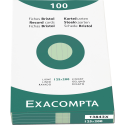 Exacompta Record Cards Pack 100 Blue 125X200 Lined/ Pc.
