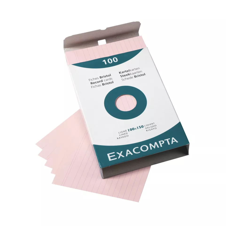 Record Cards Pack 100 Blue 100X150...