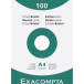 Pk 100 Exa Record Cards A4 White Lined/ Pc.