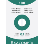 Pk 100 Exa Record Cards A4...