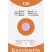 Étui de 100 fiches - bristol quadrillé 5x5 perforé 100x150mm/ Pce