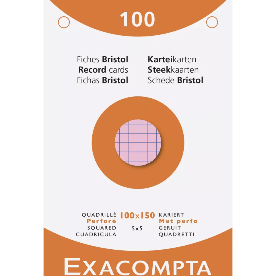 Pk 100 Exa Record Cards 100x150 5/5...