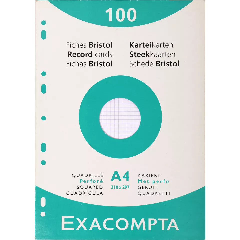 Étui de 100 fiches - bristol...