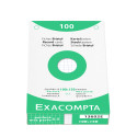 Pk 100 Exa Record Cards 100/150 Sq White/ Pc.
