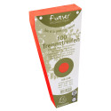 Paquet 100 fiches intercalaires trapézoïdales unies perforées Forever - 105x240mm/ Pce