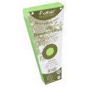 Paquet 100 fiches intercalaires trapézoïdales unies perforées Forever - 105x240mm/ Pce
