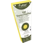 Paquet 100 fiches intercalaires trapézoïdales unies perforées Forever - 105x240mm/ Pce