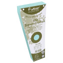 Paquet 100 fiches intercalaires trapézoïdales unies perforées Forever - 105x240mm/ Pce