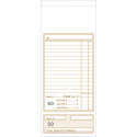 Bill note pad 9,6x23cm 50 duplicate sheets/ Pc.