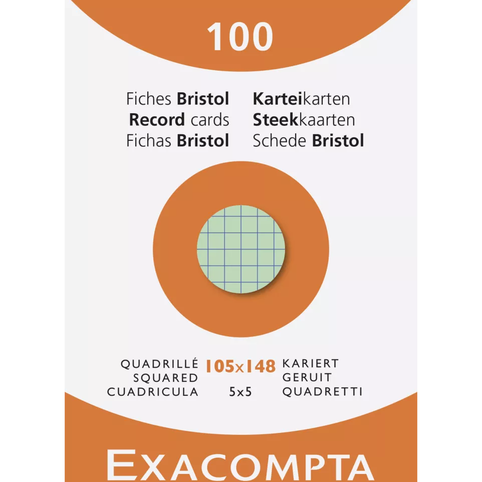 Pk 100 Exa Record Cards 5/5 105x148...