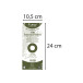 Paquet 100 fiches intercalaires horizontales unies perforées Forever - 105x240mm/ Pce