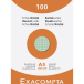 Pk 100 Exa Record Cards 148x21 5/5 Ast/ Pc.