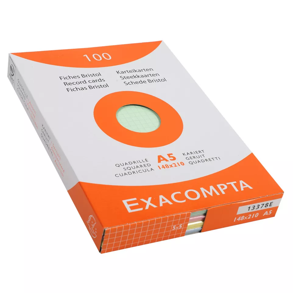 Pk 100 Exa Record Cards 148x21 5/5...
