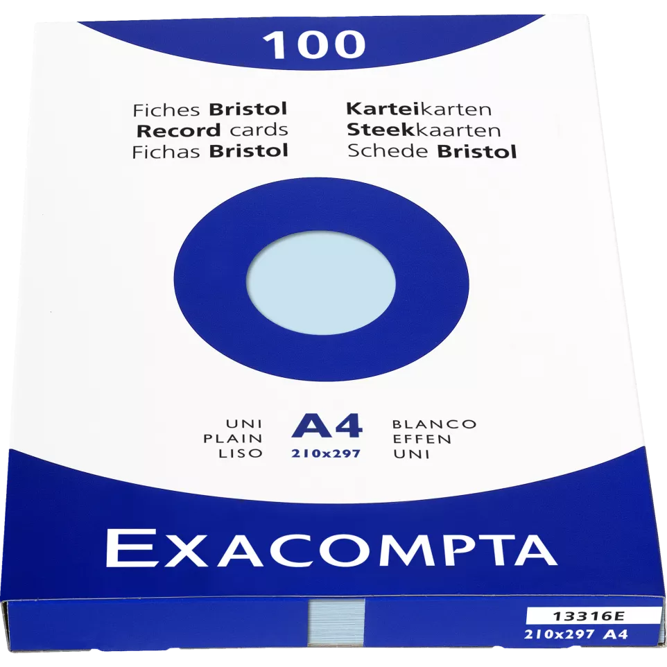 Record Cards Pack 100 Ivory 210X297...