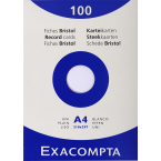 Pk 100 Exa Record Cards...