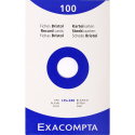 Pk 100 Exa Record Cards 125/200 White/ Pc.