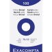 Étui de 100 fiches - bristol uni non perforé 75x125mm/ Pce