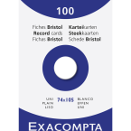 Pk 100 Exa Record Cards A7...