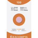 Pk 100 Exa Record Cards 125x200 5/5 Ast/ Pc.