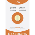 Pk 100 Exa Record Cards 100x150 5/5 Ast/ Pc.