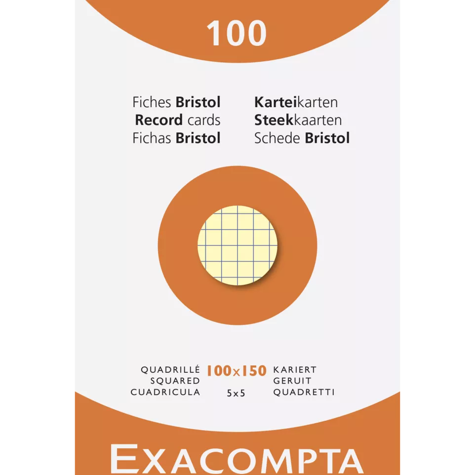 Pk 100 Exa Record Cards 100x150 5/5...