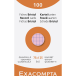 Pk 100 Exa Record Cards 75/125 Sq Ast/ Pc.
