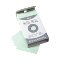 Record Cards Pack 100 Green 74X105 Squared/ Pc.