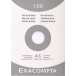 Pk 100 Exa Record Cards 125/200 Sq White/ Pc.