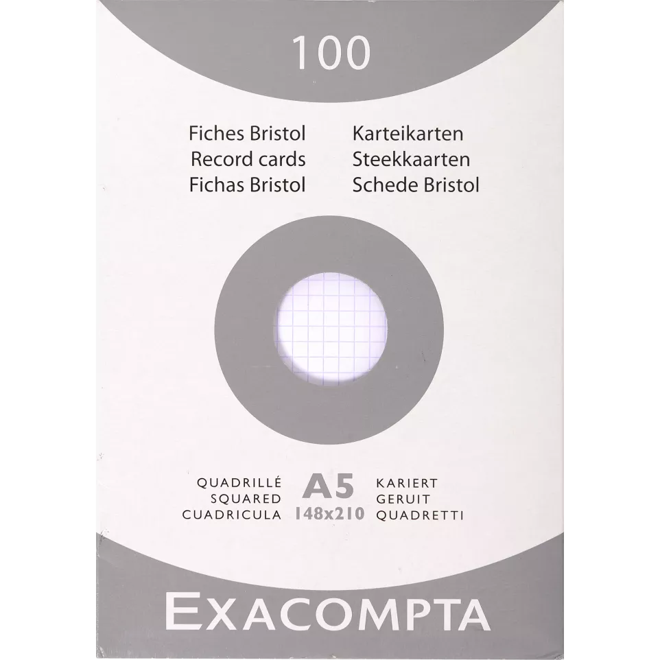 Étui de 100 fiches - bristol...