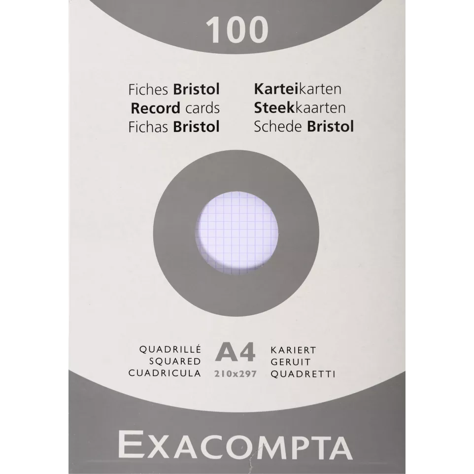Étui de 100 fiches - bristol...