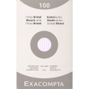 Pk 100 Exa Record Cards 125/200 White/ Pc.
