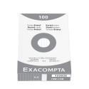 Pk 100 Exa Record Cards 100/150 Sq White/ Pc.