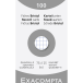 Pk 100 Exa Record Cards 75/125 Sq White/ Pc.