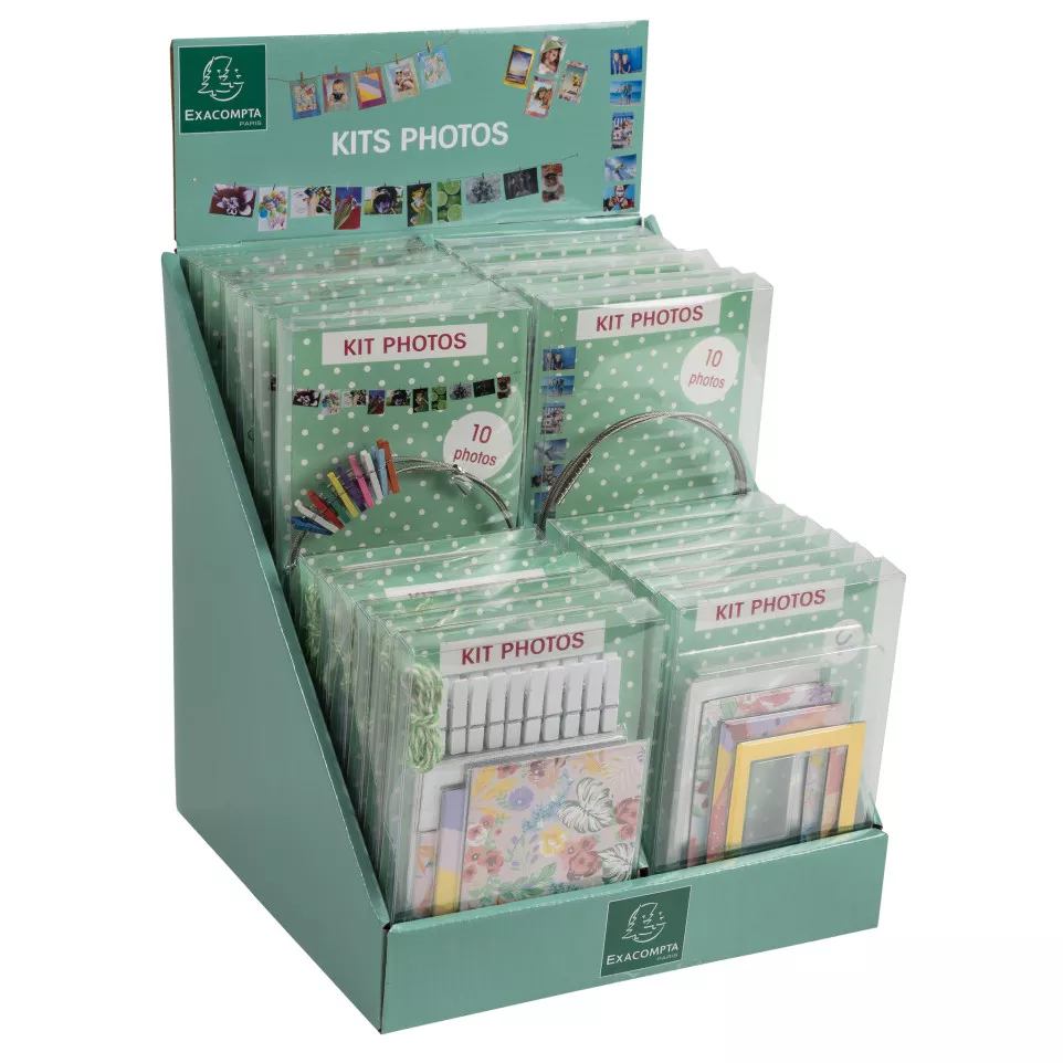 Filled photo kit display/ Pc.