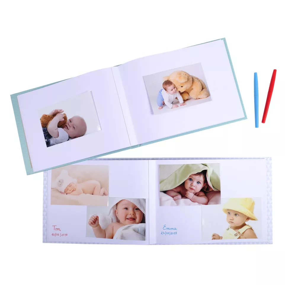 Fotoalbum 30p. wit 2-8,5x22cm BABY...