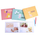 Album photos livre 30 pages blanches - Format 28,5x22cm - BABY/ Pce