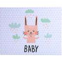 Fotoalbum 30p. wit 2-8,5x22cm BABY grijs/ St.