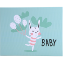 Fotoalbum 30p. wit 2-8,5x22cm BABY groen/ St.