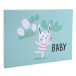 Fotoalbum 30p. wit 2-8,5x22cm BABY groen/ St.