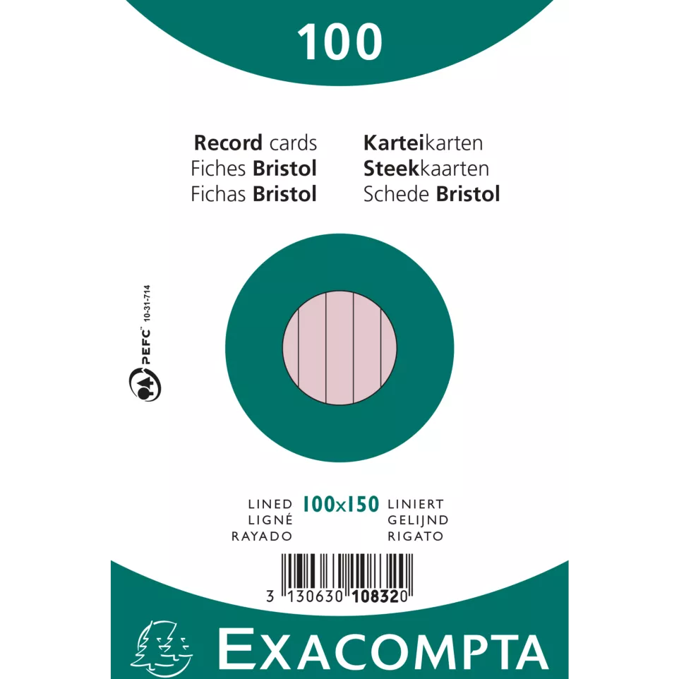 Exacompta - Record Cards - Pack of...