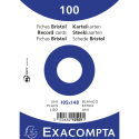 Pk100 Exa Rec Card 10.5x14.8 Plain White/ Pc.