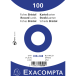 Pk100 Exa Rec Card 10.5x14.8 Plain White/ Pc.