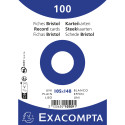 Pk100 Exa Rec Card 10.5x14.8 Plain White/ Pc.