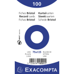 Paquet 100 fiches sous film...