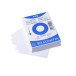Pk100 Exa Rec Card 7.4x10.5cm Plain Wht/ Pc.