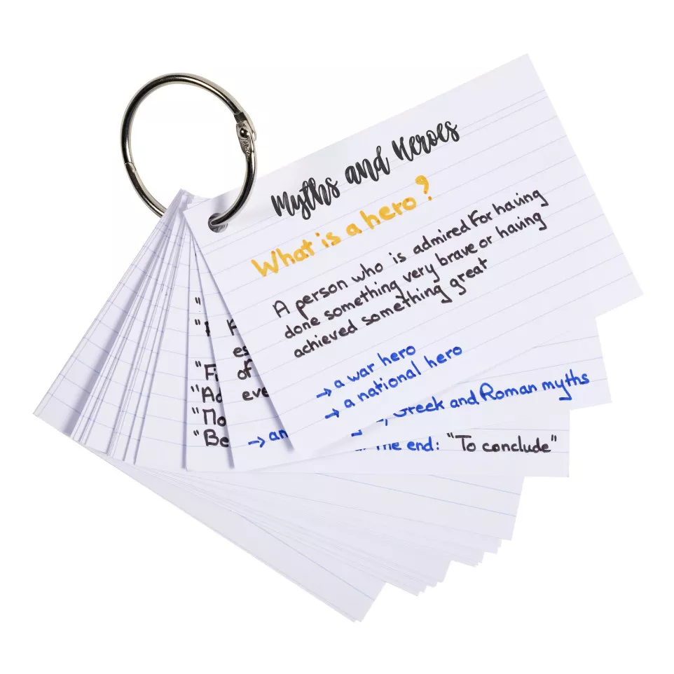 50 Flashcards Memo A-7 gelijnd...