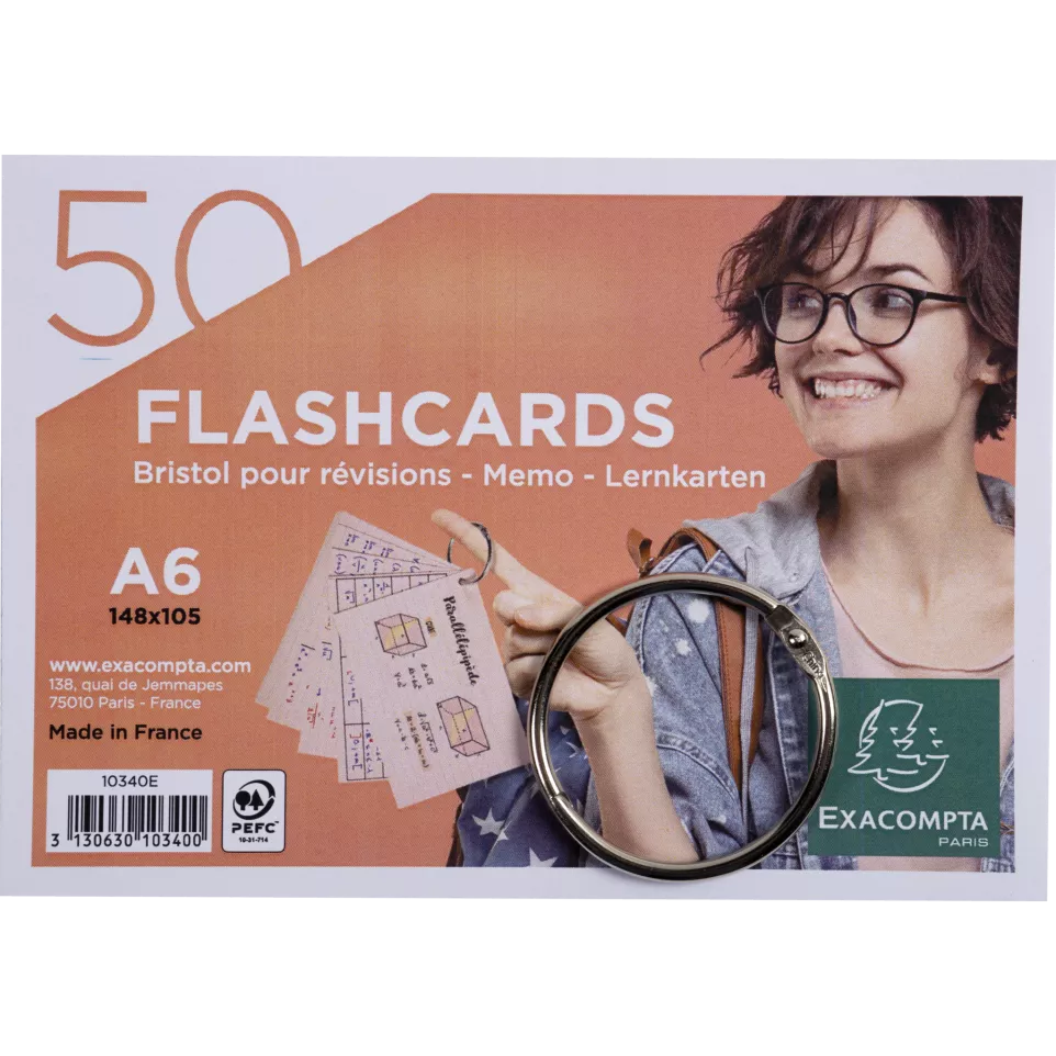 50 Flashcards Memo A-6 gelijnd...