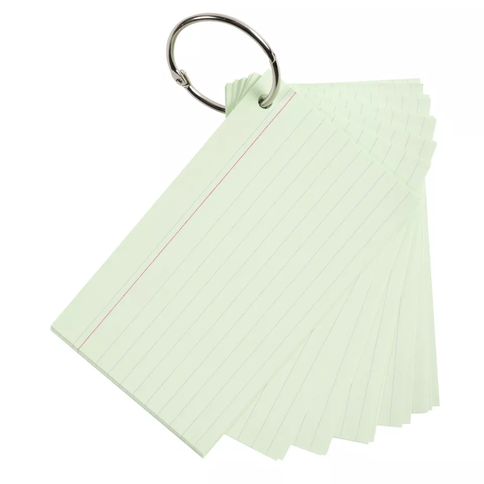 50 Flashcards Memo A-7 gelijnd...