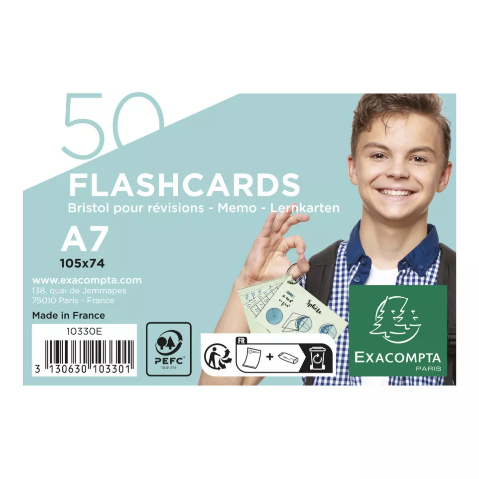 50 Flashcards Memo A-7 gelijnd...