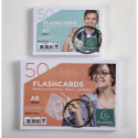 Pk50 Flashcards A6 lined 5 ass.colors/ Pc.